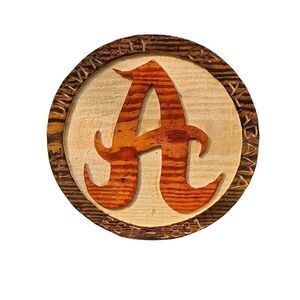 Handmade Wood University Of Alabama Wall Plaque
